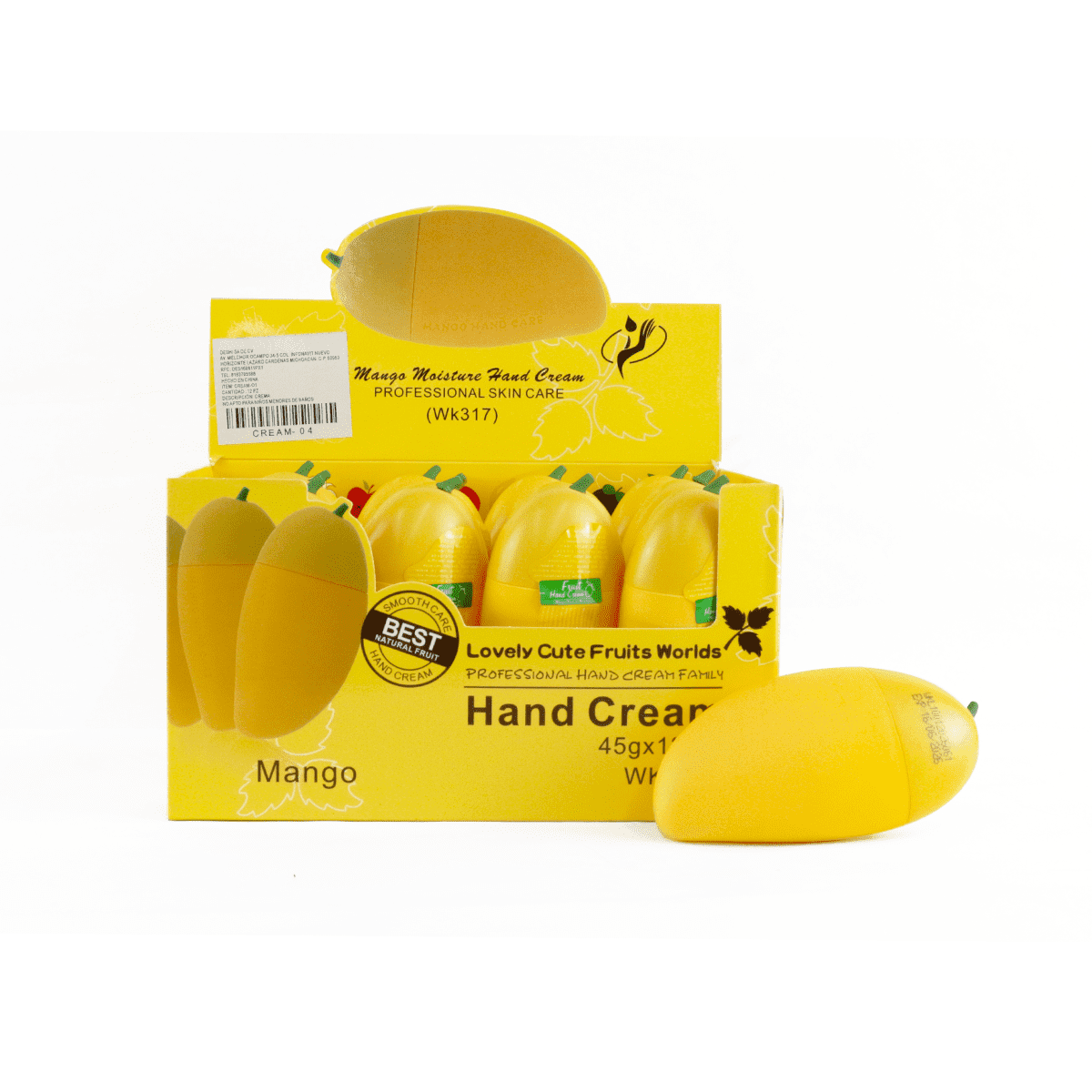 Crema con diseño y aroma a mango 45g