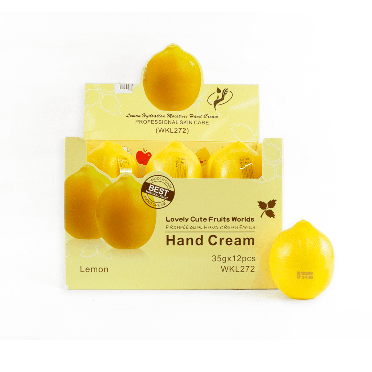 Crema con diseño y aroma a limón 35g