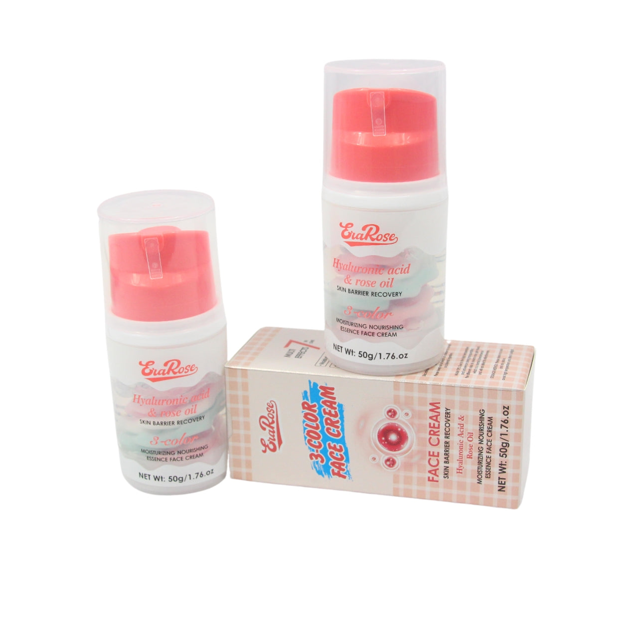 Crema facial hidratante con ácido hialurónico